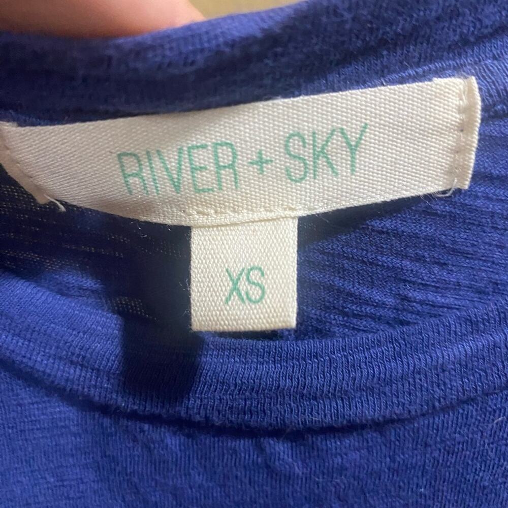 River+Sky Blue Tie-dye Maxi XS Dress Large NWT- see photos for a flaw - Picture 5 of 9